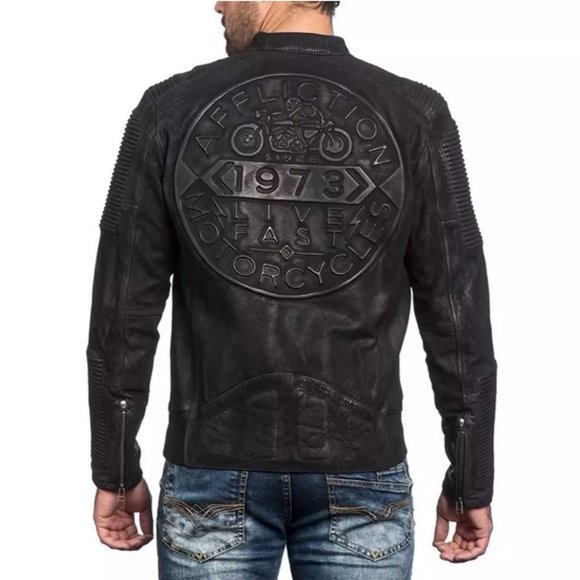Affliction Other - Affliction Black Leather Jacket
